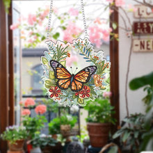 Load image into Gallery viewer, 2pcs Butterfly Horse 2D Flat DIY Diamond Art Pendant Wall Decor for Home
