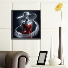Load image into Gallery viewer, Elegant Lady 40*40CM(Canvas) Full Round Drill Diamond Painting

