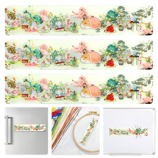 Acrylic Spring Field Cross Stitch Needle Minder Aesthetic Home Fridge Magnets