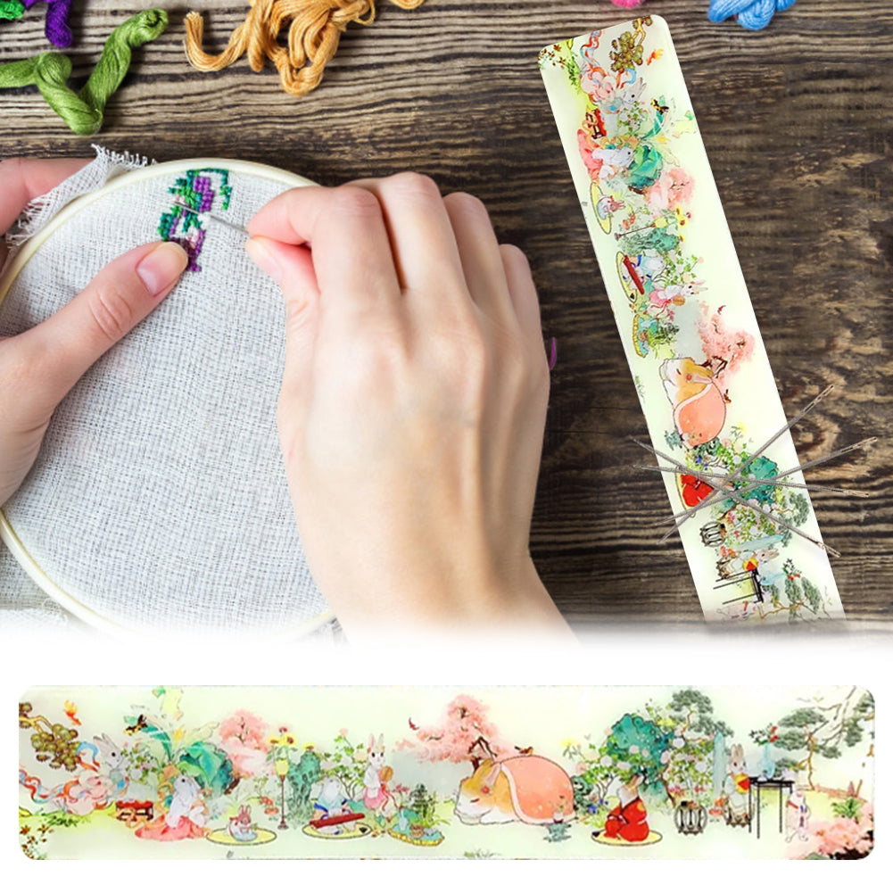 Acrylic Spring Field Cross Stitch Needle Minder Aesthetic Home Fridge Magnets