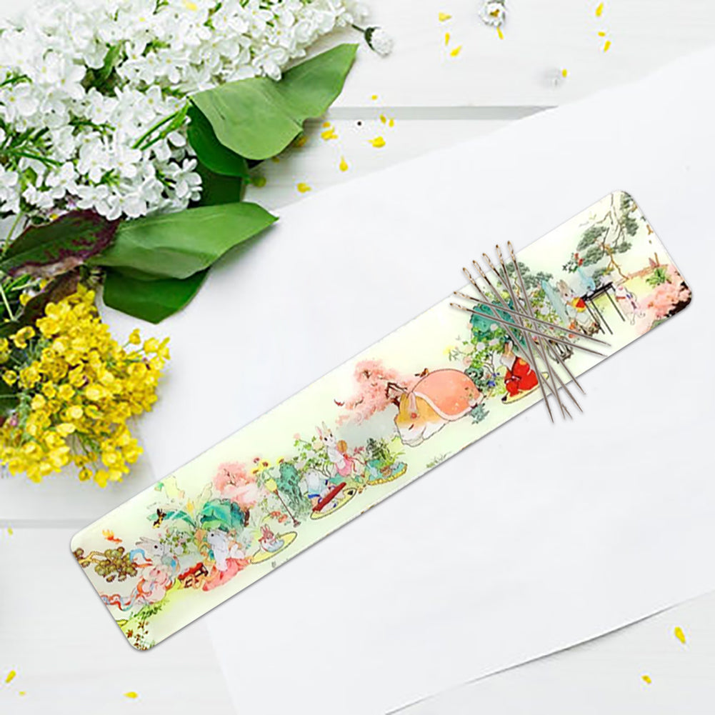 Acrylic Spring Field Cross Stitch Needle Minder Aesthetic Home Fridge Magnets