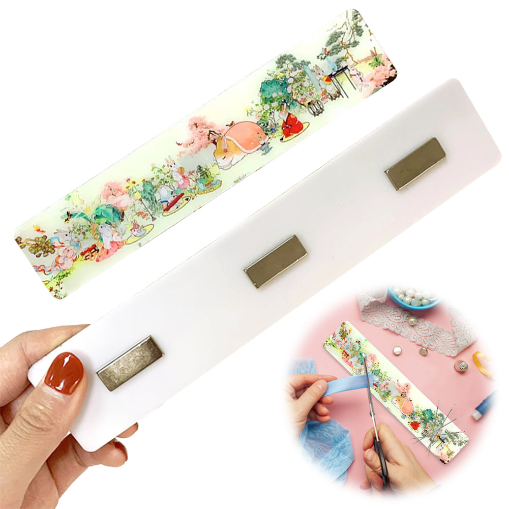 Acrylic Spring Field Cross Stitch Needle Minder Aesthetic Home Fridge Magnets