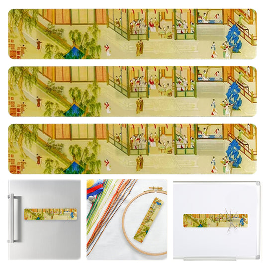 Acrylic Chinese Painting Cross Stitch Needle Minder Aesthetic Fridge Magnets