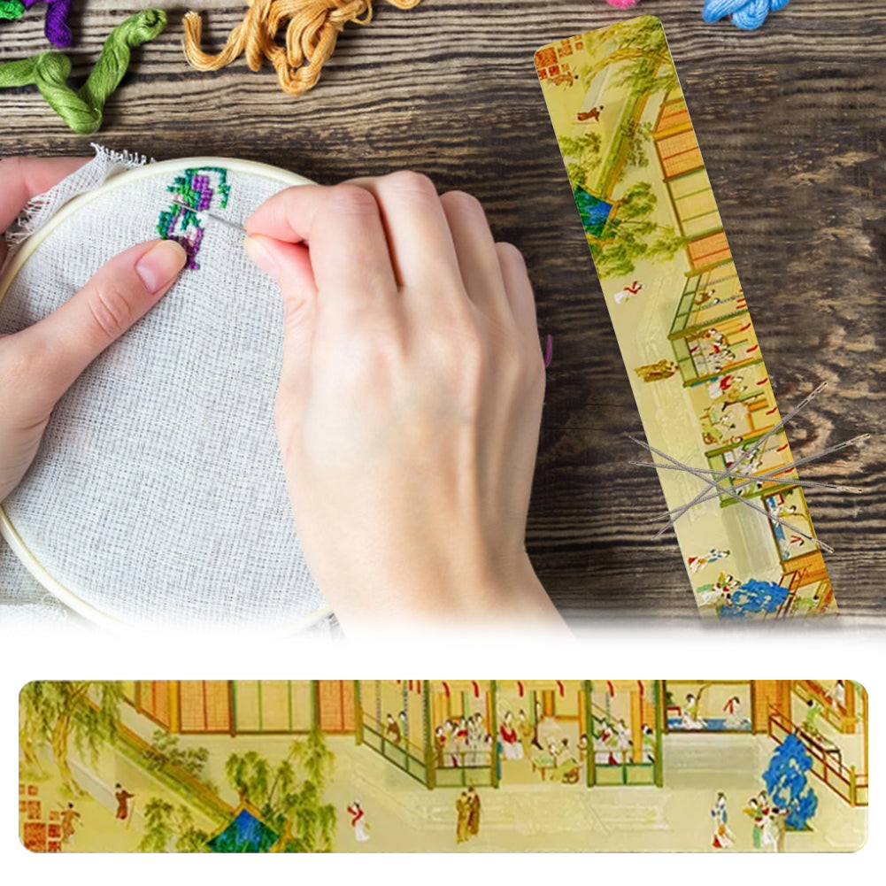 Acrylic Chinese Painting Cross Stitch Needle Minder Aesthetic Fridge Magnets