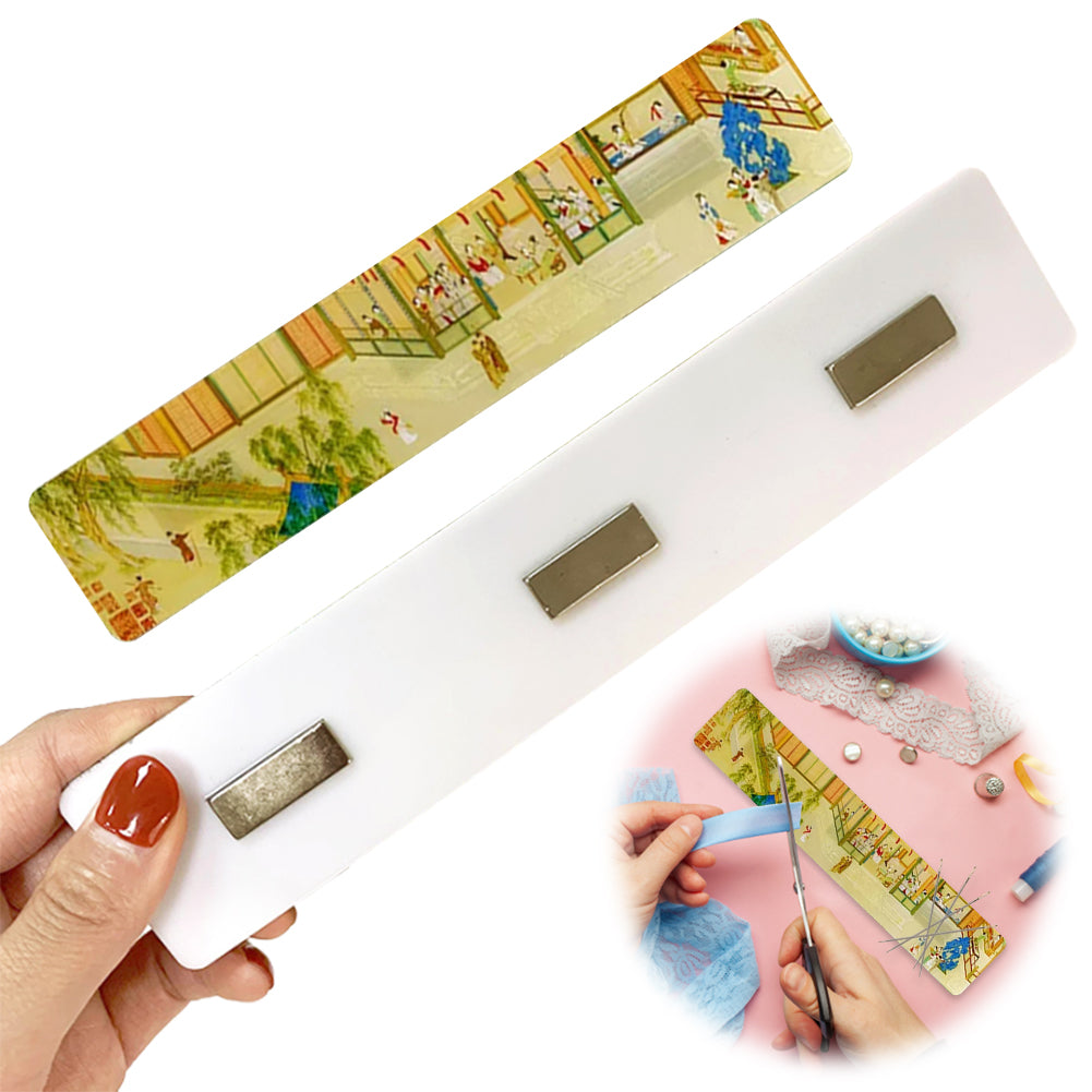 Acrylic Chinese Painting Cross Stitch Needle Minder Aesthetic Fridge Magnets