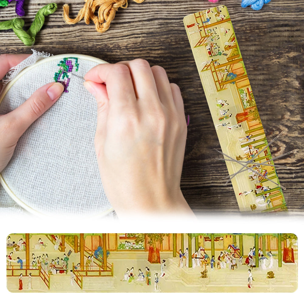 Acrylic Chinese Painting Cross Stitch Needle Minder Aesthetic Fridge Magnets