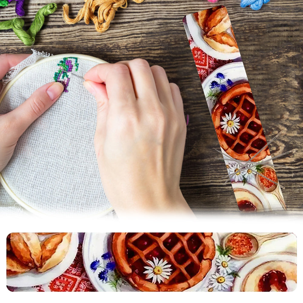 Acrylic Waffle Cross Stitch Needle Minder Aesthetic Fridge Magnet for Home Decor