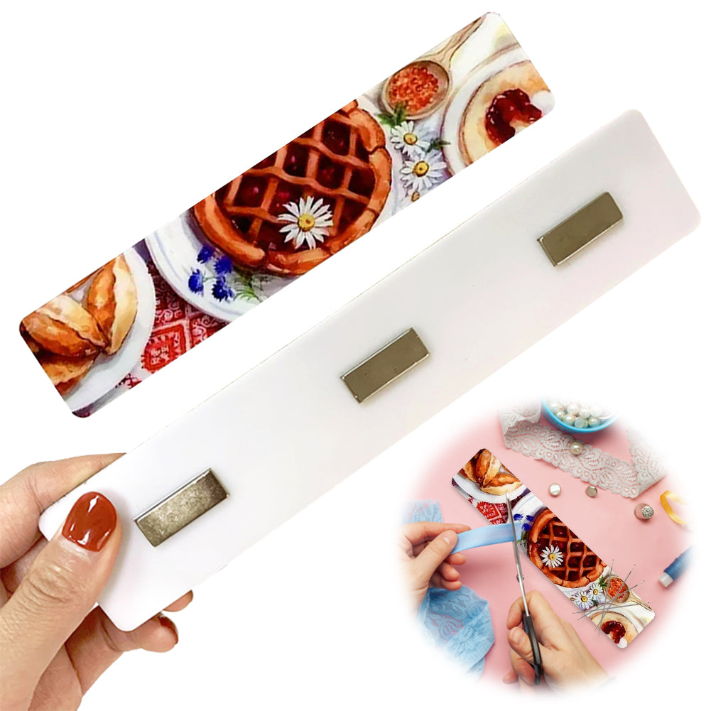 Acrylic Waffle Cross Stitch Needle Minder Aesthetic Fridge Magnet for Home Decor