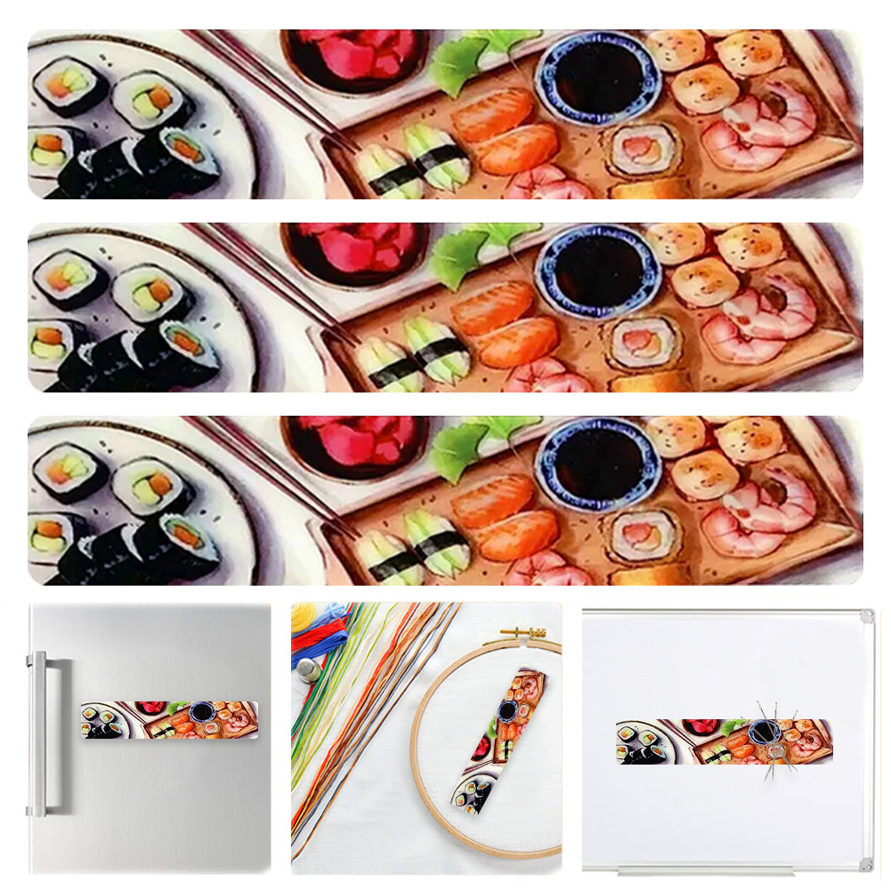 Acrylic Sushi Cross Stitch Needle Minder Aesthetic Fridge Magnet for Home Decor