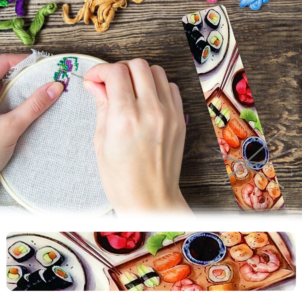 Acrylic Sushi Cross Stitch Needle Minder Aesthetic Fridge Magnet for Home Decor