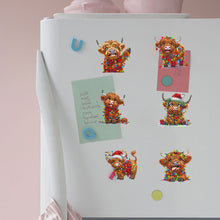 Load image into Gallery viewer, 6pcs DIY Yak Diamond Art Fridge Magnet Kit Diamond Painting Magnets Home Decor
