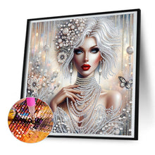 Load image into Gallery viewer, Exquisite Woman 30*30CM(Canvas) Partial Special Shaped Drill Diamond Painting
