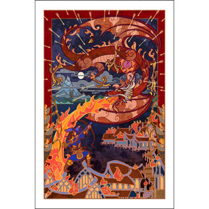 Dragon Extermination Day 40*60CM(Picture) Full Round Drill Diamond Painting
