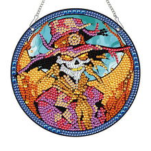 Load image into Gallery viewer, Halloween Skeleton 2D Flat DIY Halloween Diamond Painting Set Diamond Art Kit
