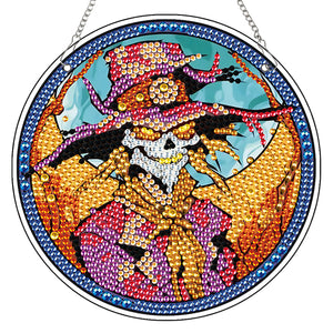 Halloween Skeleton 2D Flat DIY Halloween Diamond Painting Set Diamond Art Kit