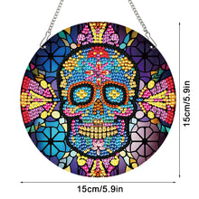 Load image into Gallery viewer, Halloween Skeleton 2D Flat DIY Halloween Diamond Painting Set Diamond Art Kit
