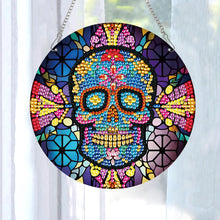 Load image into Gallery viewer, Halloween Skeleton 2D Flat DIY Halloween Diamond Painting Set Diamond Art Kit
