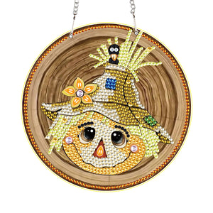 Halloween Scarecrow 2D Flat DIY Halloween Diamond Painting Set Diamond Art Kit