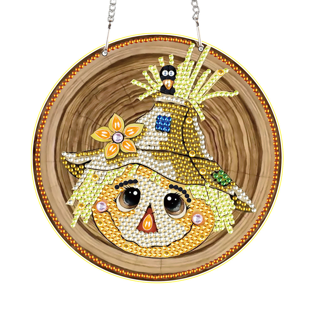 Halloween Scarecrow 2D Flat DIY Halloween Diamond Painting Set Diamond Art Kit