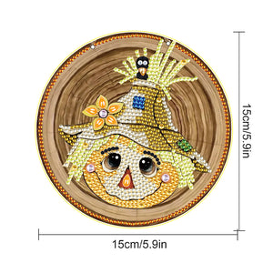 Halloween Scarecrow 2D Flat DIY Halloween Diamond Painting Set Diamond Art Kit