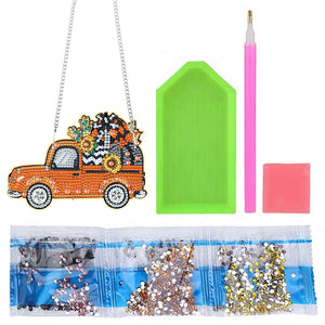 Halloween Pumpkin 2D Flat DIY Halloween Diamond Painting Set Diamond Art Kit