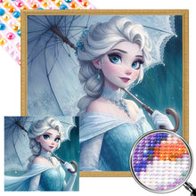 Load image into Gallery viewer, Elsa With An Umbrella 40*40CM(Picture) Full Round Drill Diamond Painting
