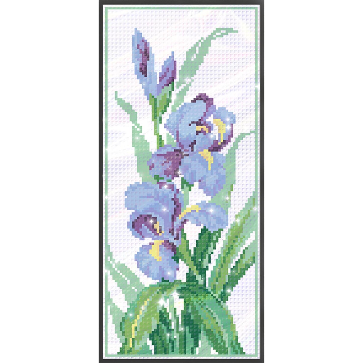 Sweet Small Flowers - Partial  9CT Stamped Cross Stitch - Bead Embroidery 17x42CM/6.69x16.54in