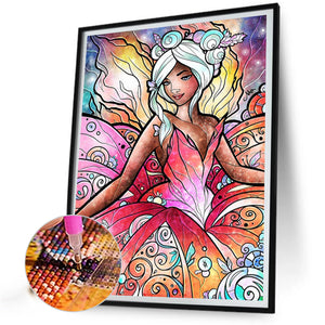 Fairy Girl 40*50CM(Picture) Full Round Drill Diamond Painting