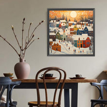 Load image into Gallery viewer, Twilight House Town 40*40CM(Canvas) Full Round Drill Diamond Painting
