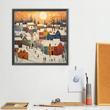 Load image into Gallery viewer, Twilight House Town 40*40CM(Canvas) Full Round Drill Diamond Painting
