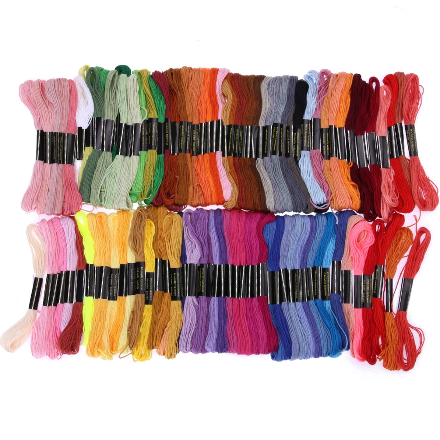 100 Colors Cotton Cross Stitch Threads Set | Multifunctional Embroidery Floss for Needle-Threading Tool
