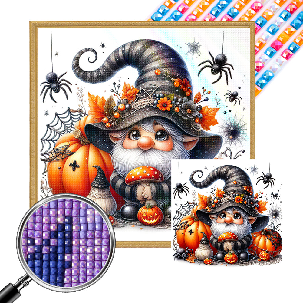 Halloween Gnome 30*30CM(Picture) Partial AB Full Square Drill Diamond Painting