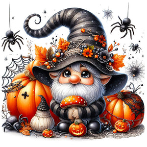 Halloween Gnome 30*30CM(Picture) Partial AB Full Square Drill Diamond Painting
