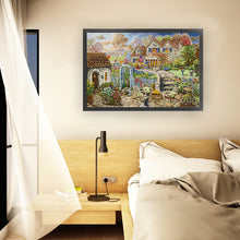 Load image into Gallery viewer, Joy Sunday - Garden Courtyard Courtyard - 62*45CM 14CT 2 Stamped Cross Stitch
