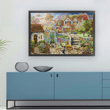 Load image into Gallery viewer, Joy Sunday - Garden Courtyard Courtyard - 62*45CM 14CT 2 Stamped Cross Stitch
