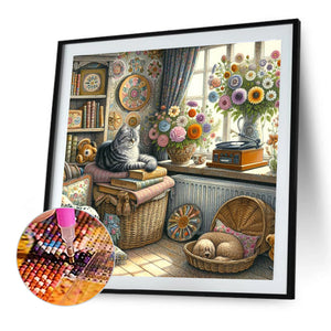 Cozy Room 40*40CM(Canvas) Full Round Drill Diamond Painting