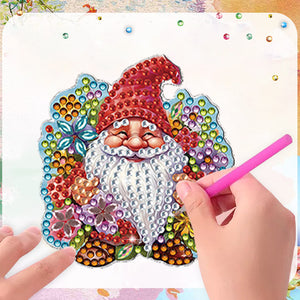 6Pcs Acrylic Special Shape Christmas DIY Diamond Painting Fridge Magnet