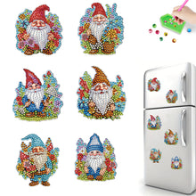 Load image into Gallery viewer, 6Pcs Acrylic Special Shape Christmas DIY Diamond Painting Fridge Magnet
