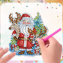 Load image into Gallery viewer, 6Pcs Acrylic Special Shape Christmas Tree Diamond Painting Fridge Magnet
