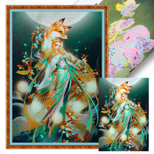Load image into Gallery viewer, Huancan - Fox And Girl - 50*70CM 11CT 3 Stamped Cross Stitch
