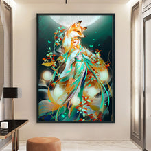 Load image into Gallery viewer, Huancan - Fox And Girl - 50*70CM 11CT 3 Stamped Cross Stitch
