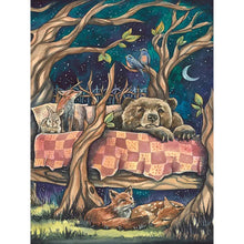 Load image into Gallery viewer, Night Forest Animals 30*40CM(Canvas) Full Round Drill Diamond Painting
