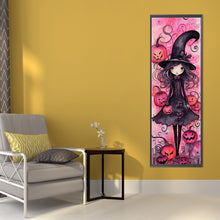 Load image into Gallery viewer, Halloween Pumpkin Witch 30*90CM(Canvas) Full Round Drill Diamond Painting
