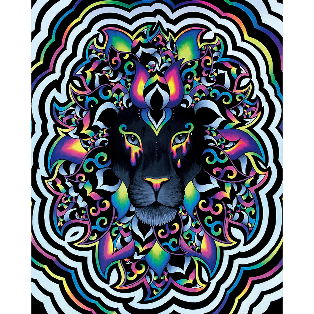 Abstract Black Panther 40*50CM(Canvas) Full Round Drill Diamond Painting