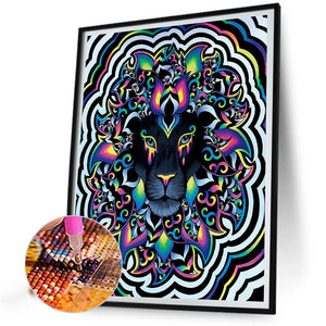 Abstract Black Panther 40*50CM(Canvas) Full Round Drill Diamond Painting