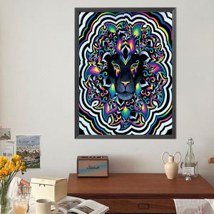 Abstract Black Panther 40*50CM(Canvas) Full Round Drill Diamond Painting