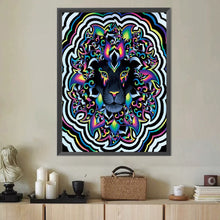 Load image into Gallery viewer, Abstract Black Panther 40*50CM(Canvas) Full Round Drill Diamond Painting
