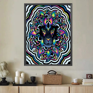 Abstract Black Panther 40*50CM(Canvas) Full Round Drill Diamond Painting