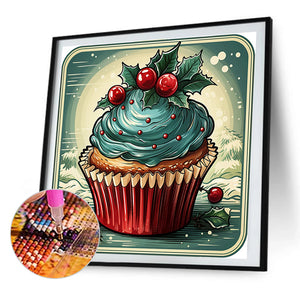 Christmas Cake 30*30CM(Picture) Full Round Drill Diamond Painting