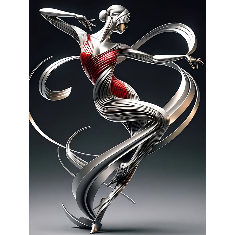 Artistic Dancing Girl 30*40CM(Canvas) Full Round Drill Diamond Painting